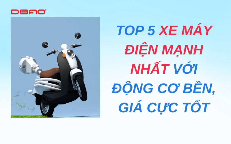 Top 5 xe máy điện mạnh nhất với động cơ bền, giá cực tốt